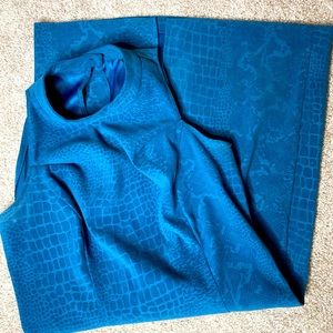 Mark Farrel Faux Suede Snakeskin Pencil Dress